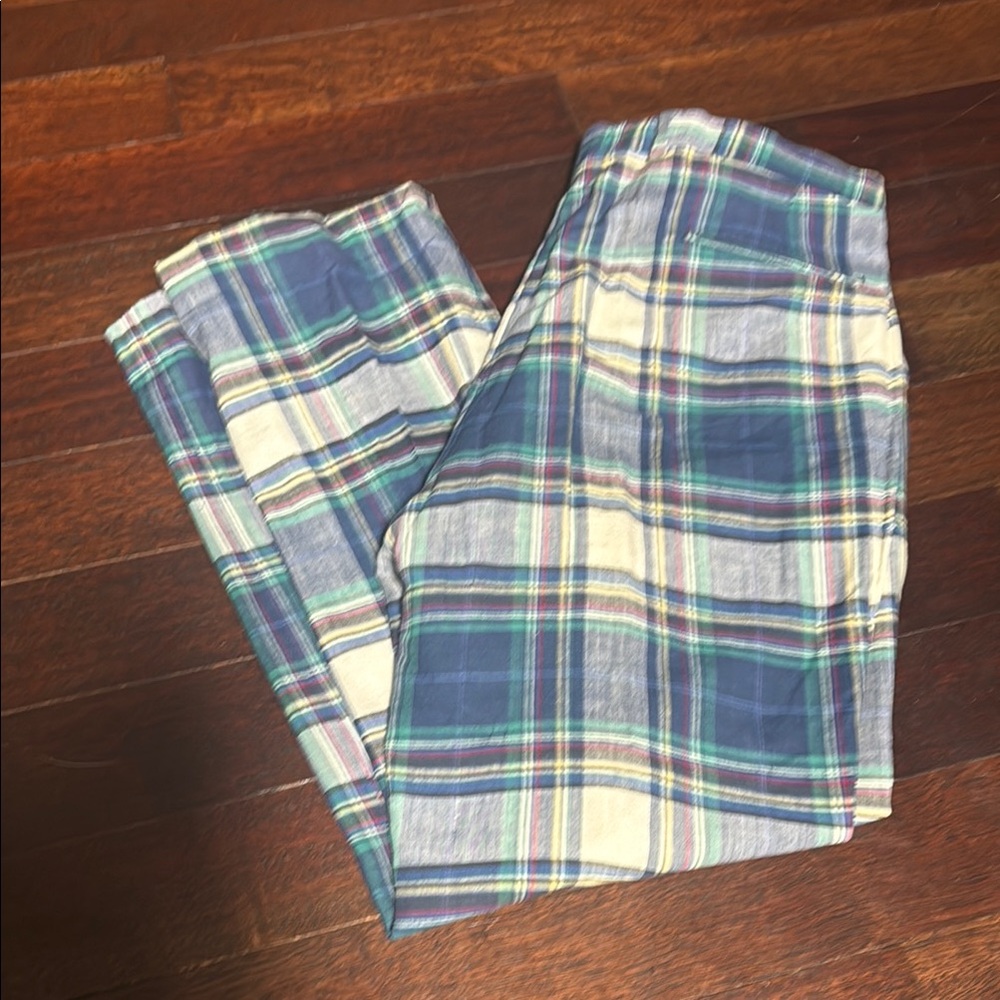 Cozy Blue and Green Plaid Lounge Pants